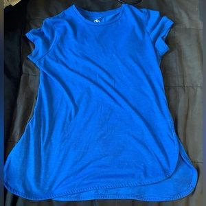 Bright blue T shirt
